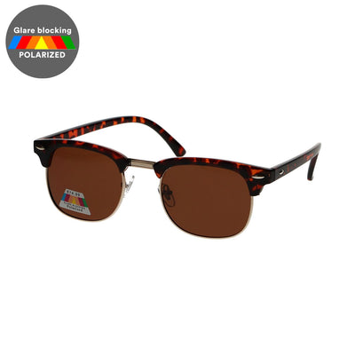Spektrum Spektrum polarisierte Sonnenbrille Club Square Havanna Gold Brown Unisex