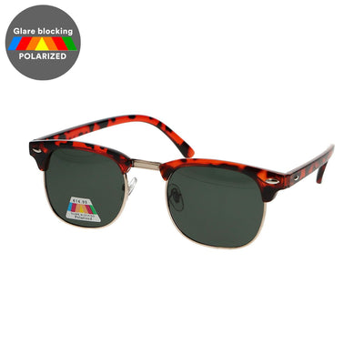 Spectrum Spectrum Polariazed Sonnenbrillen Club Square Havanna Gold Green Unisex