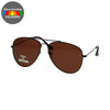 Spectrum Spectrum Polariazed Sonnenbrillen Pilot schwarze braune Männer