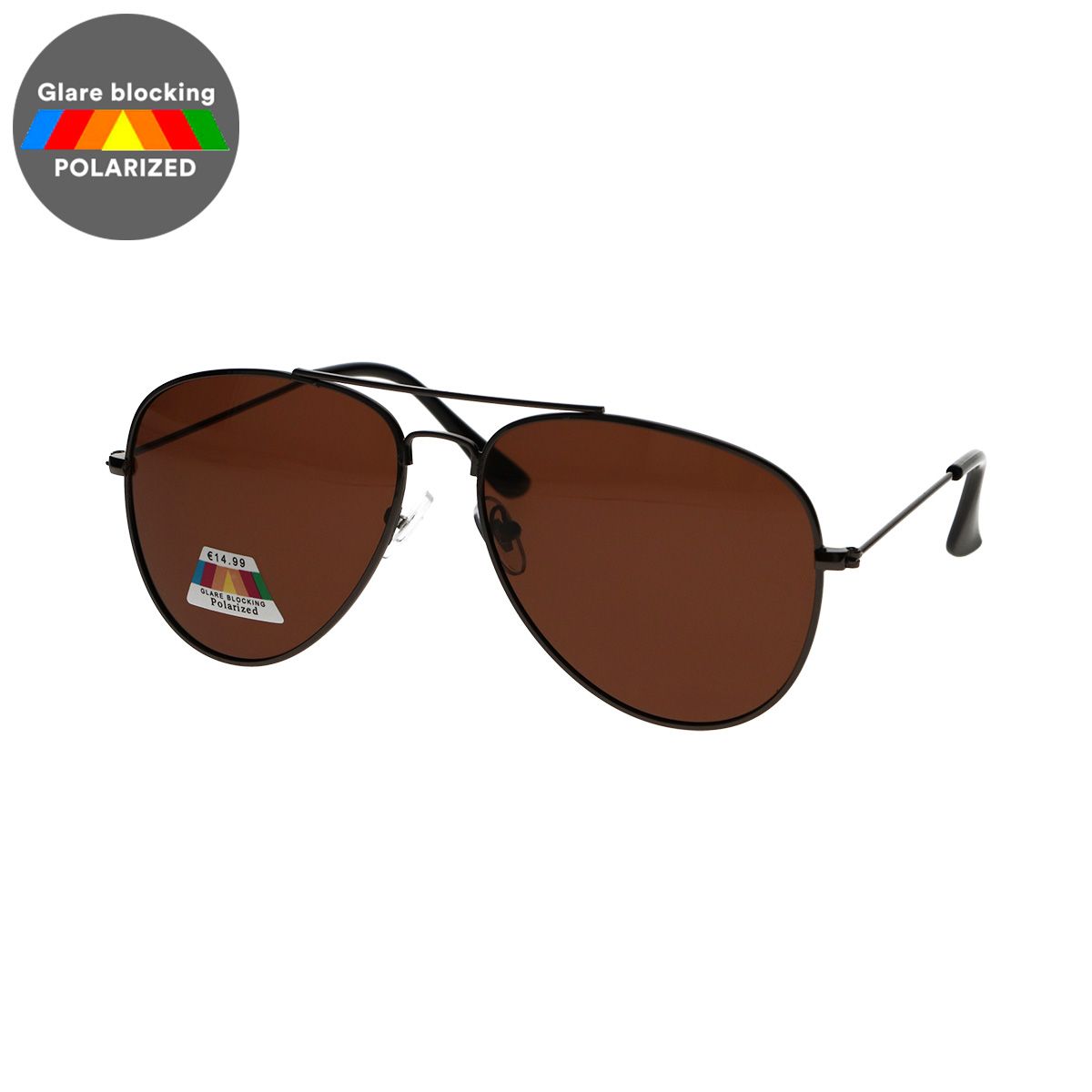 Spectrum Spectrum Polariazed Sonnenbrillen Pilot schwarze braune Männer
