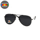 Spectrum Spectrum Polariazed Sonnenbrille Pilot schwarze graue Männer