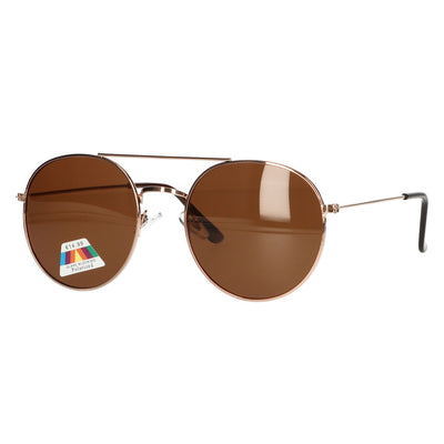 Spectrum polarisierte Sonnenbrille Pilot Braunglas Unisex