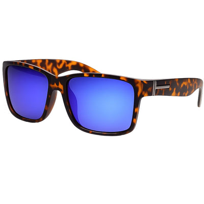 Spectrum polarisierte Sonnenbrille, quadratisch, schildkrötenblau, Unisex
