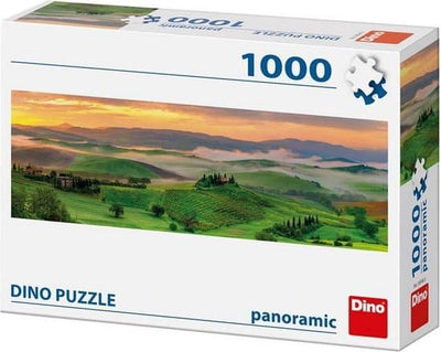 Dinotoys Dino Puzzle - Panorama Sonnenaufgang Toskana - 1000 Stücke