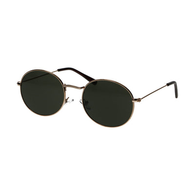 Spectrum Spectrum Sonnenbrille Plat Oval Gold Metal Green Unisex