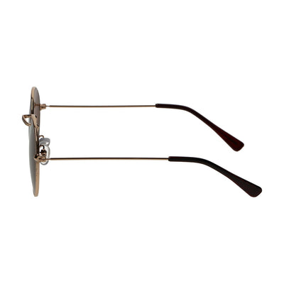 Spectrum Spectrum Sonnenbrille Plat Oval Gold Metall Braun Unisex