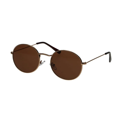 Spectrum Spectrum Sonnenbrille Plat Oval Gold Metall Braun Unisex