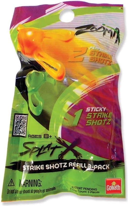 Goliath Zooma Splat x Schlangenschuss, Ergänzung 3 Stücke in der Tasche