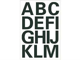 Andere Marken - - schwarze Buchstaben a -z 25mm
