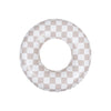 Checkmatt beige Schwimmband Ø 90 cm