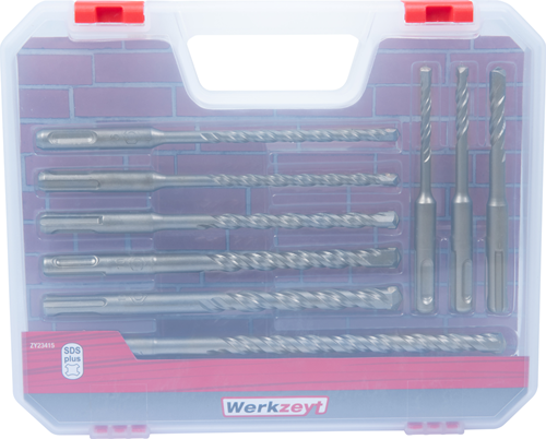 Werkzeyt Bohrerset SDS+ 10 Stück - ZY23415
