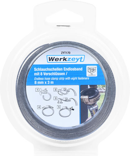 Werkzeyt Schlauchschelle unendlich 8mmx3m - zyt170