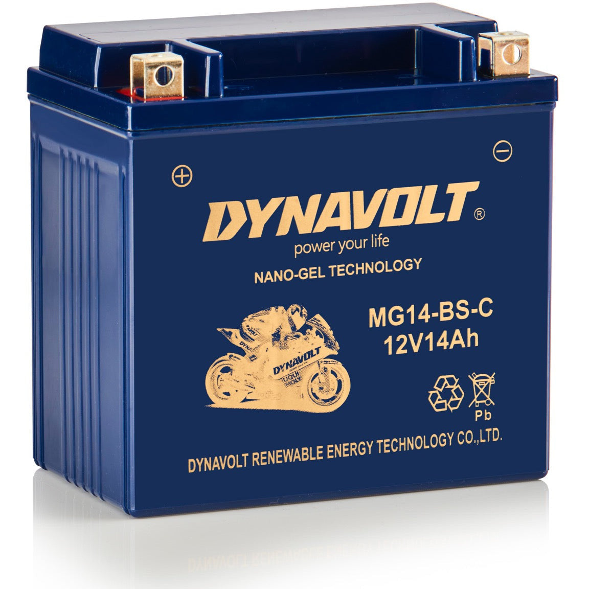 Dynavolt-Batterie MG14-BS-C (YTX14-BS)