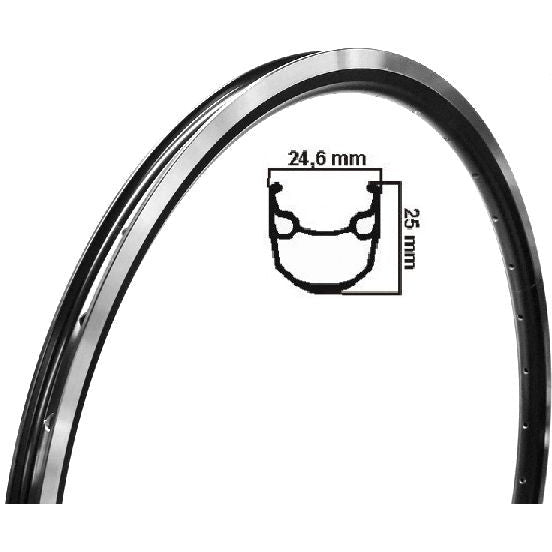 Ryde Stratos Rim Etro 28 Zoll (622) Black 36 Hip Nippel 13