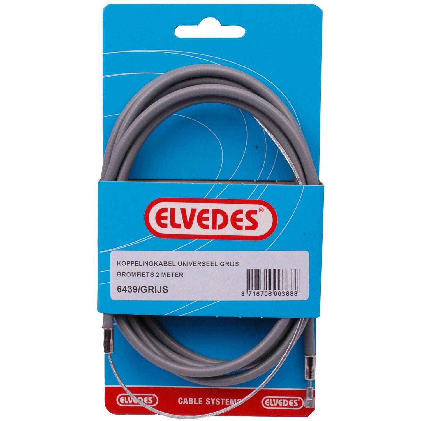 Eledes Kupplungskabel 2,00 m grau universell