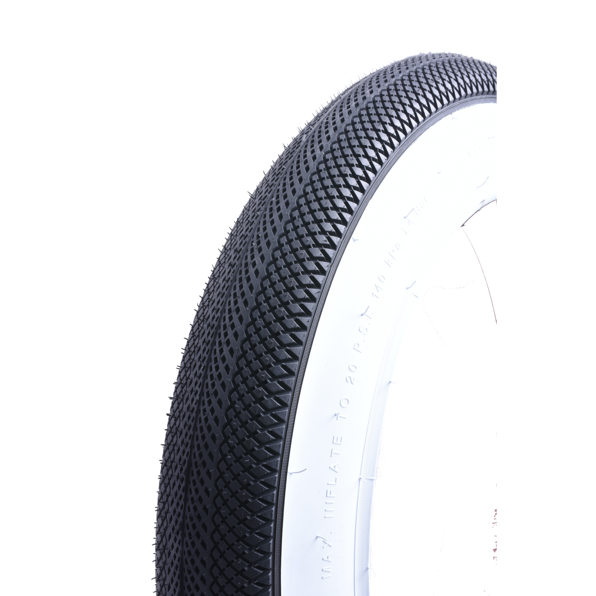 Verschiedene Reifen weiße Wand 20x4.00 | Fatbike Street