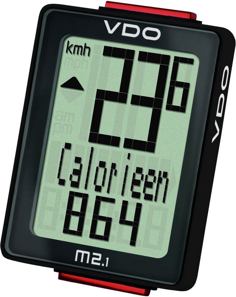 Vdo m2.1wr Fahrradcomputer 8-Funktionen Draht