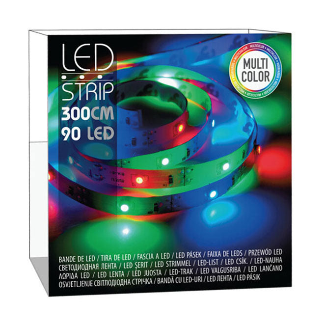 - LED -Streifen 3 m Gummi 90 Stück