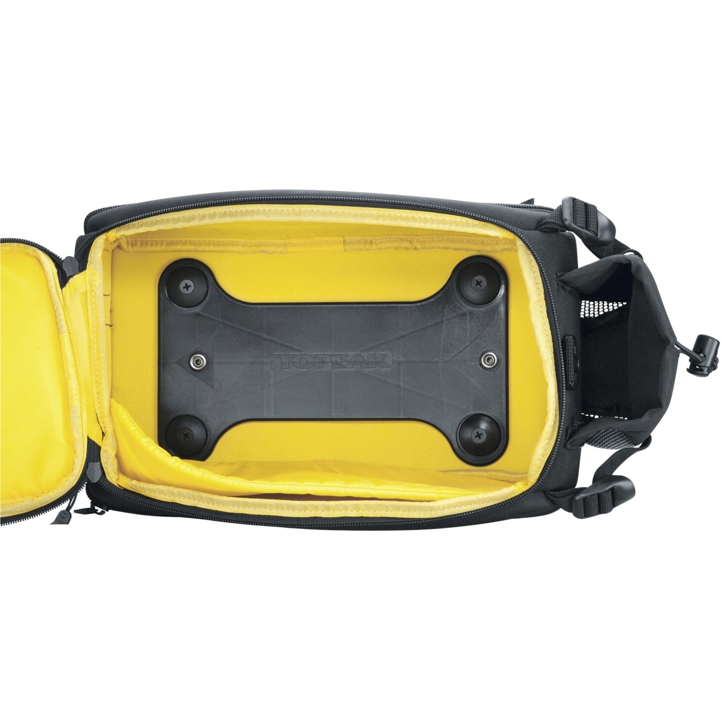 Topeak Dragertas MTS Trunkbag DXP - Schwarz, 22,6 l, Klettverschluss, wasserfest, Flaschenhalter