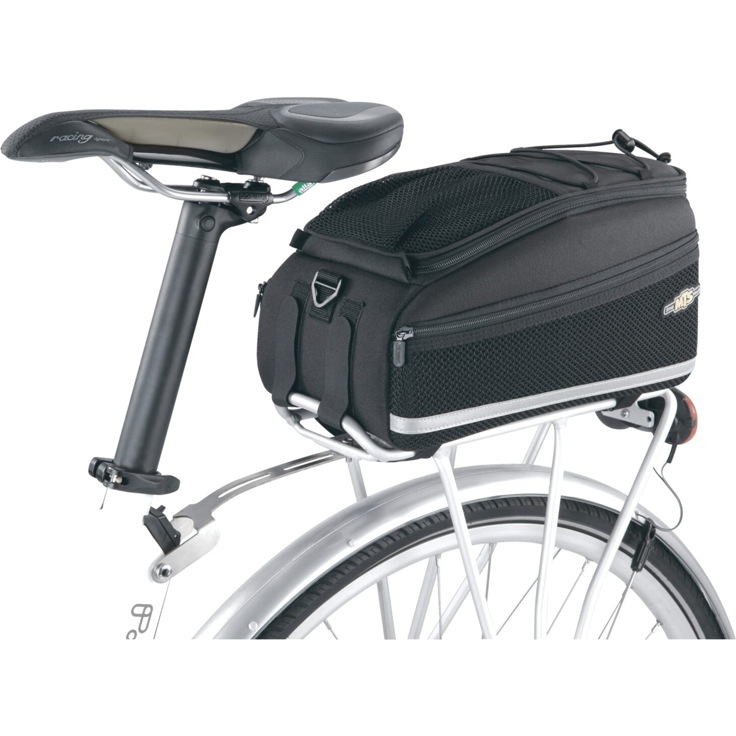 Topeak Dragertas MTS Trunkbag DXP - Schwarz, 22,6 l, Klettverschluss, wasserfest, Flaschenhalter