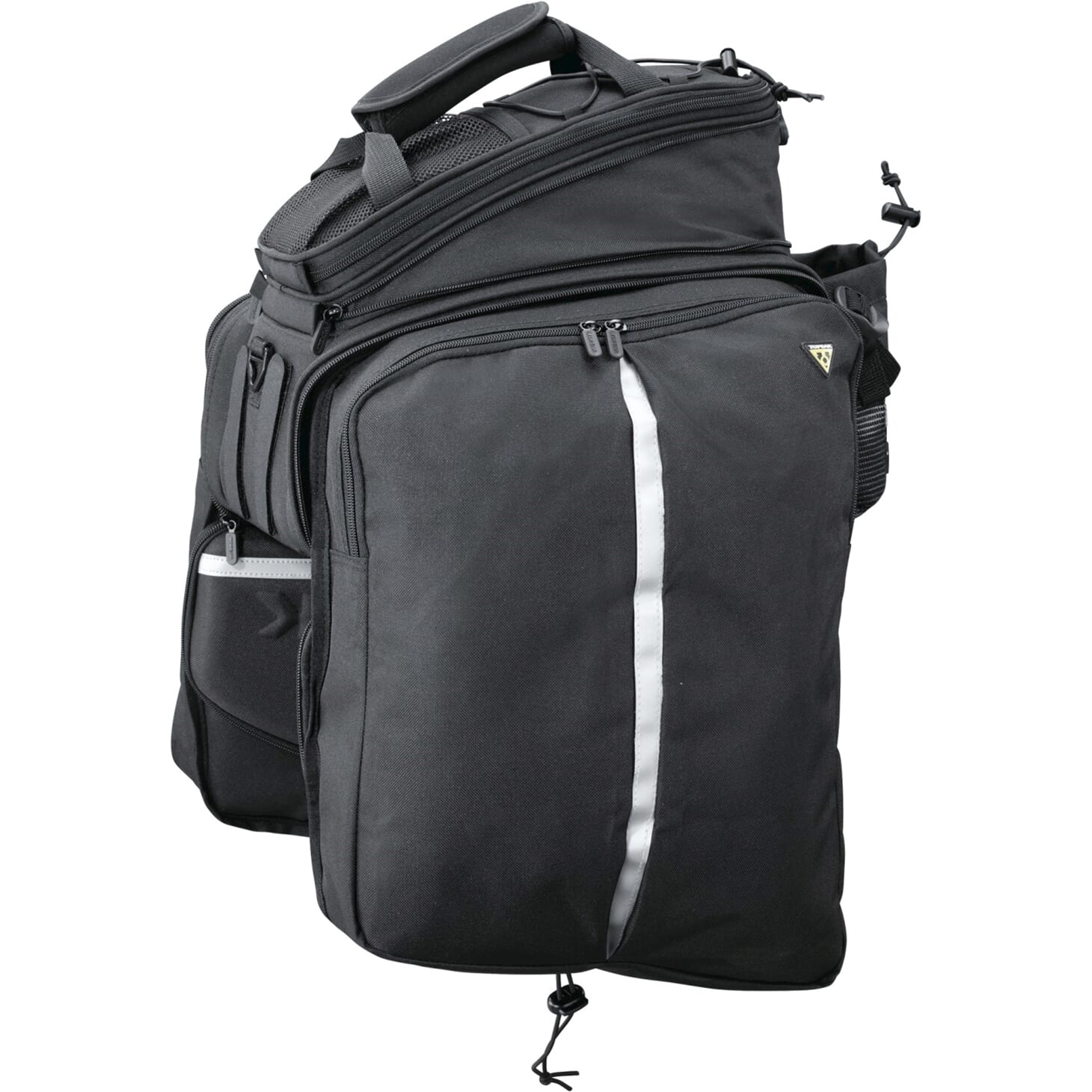 Topeak Dragertas MTS Trunkbag DXP - Schwarz, 22,6 l, Klettverschluss, wasserfest, Flaschenhalter