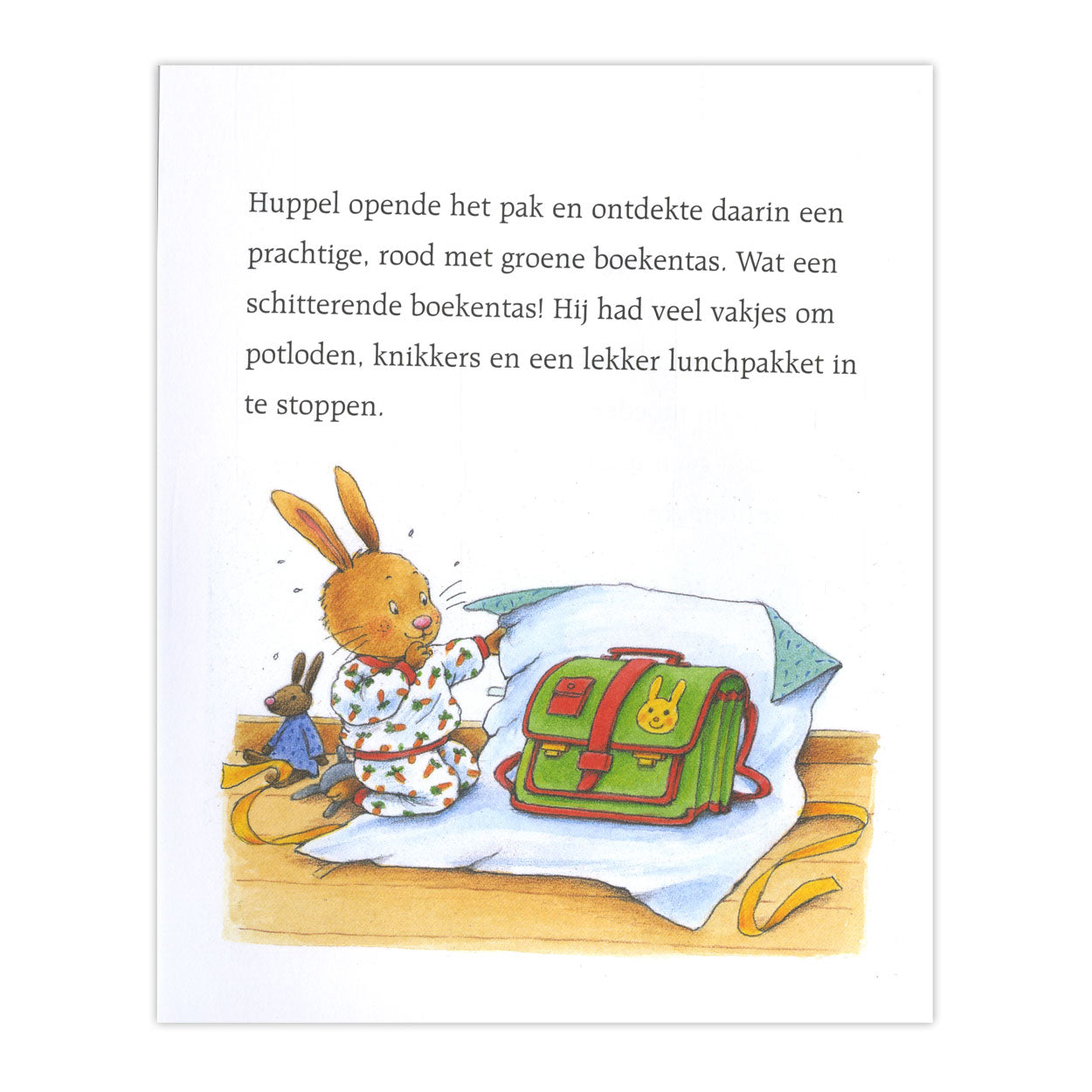 Kleine Huppel geht zum ersten Mal zur Schule