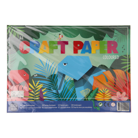 - Craft Paper Junior 21 x 30 cm A4 100 Blätter