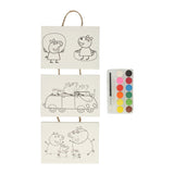 Peppa Pig 3 Mini Canvas (mit Pinsel und Farbe) - afbeelding 2