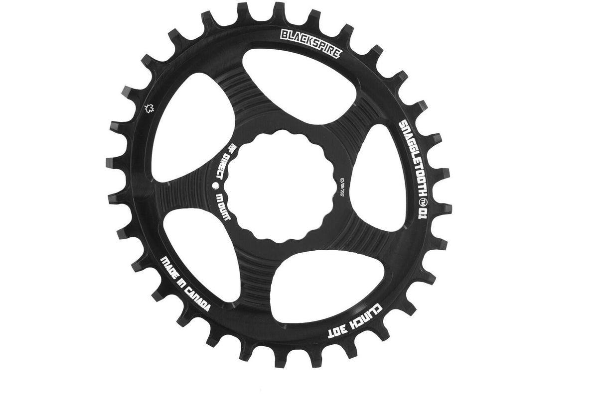 Schwarzgepresst - - Ketten -Top Snoggletooth Oval Raceface Clinch 30 6mm Offset