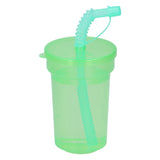 Plastik -Trinkbecher mit Stroh 387ml, 6st. - afbeelding 4