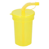 Plastik -Trinkbecher mit Stroh 387ml, 6st. - afbeelding 5