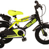 Volare Sportivo Kinderrad - Jungen - 12 Zoll - Neongelbschwarz - Zwei Handbremsen - 95% versammelte