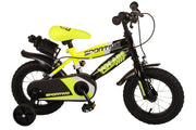 Volare Sportivo Kinderrad - Jungen - 12 Zoll - Neongelbschwarz - Zwei Handbremsen - 95% versammelte - afbeelding 1