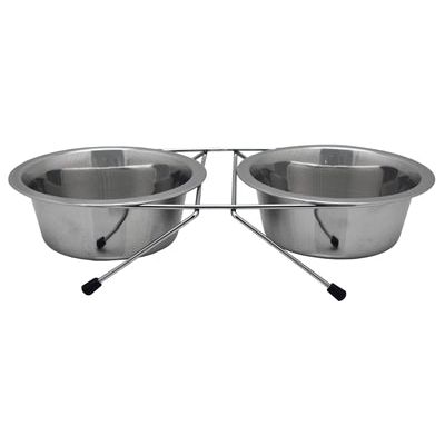 Happy Pet Food Bowl Doppel mit Chassis