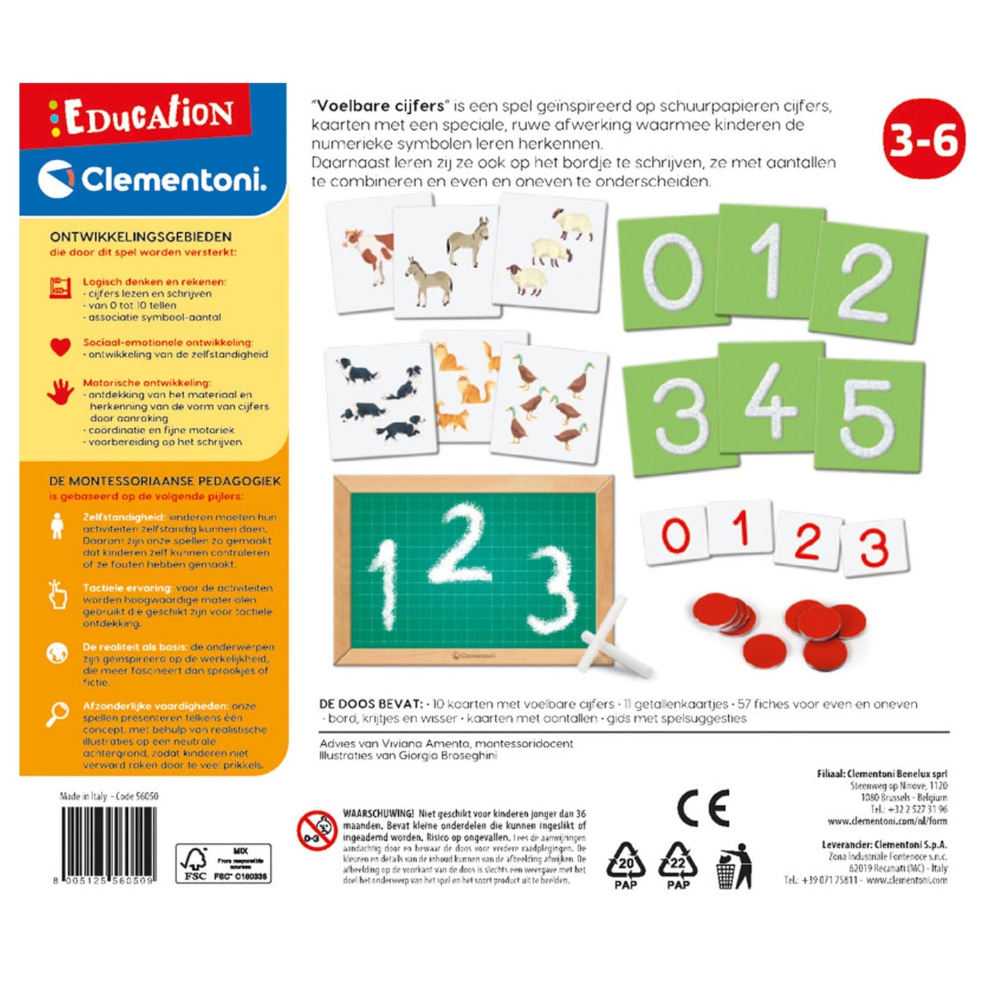 Clementoni Education Montessori gefühlte Zahl