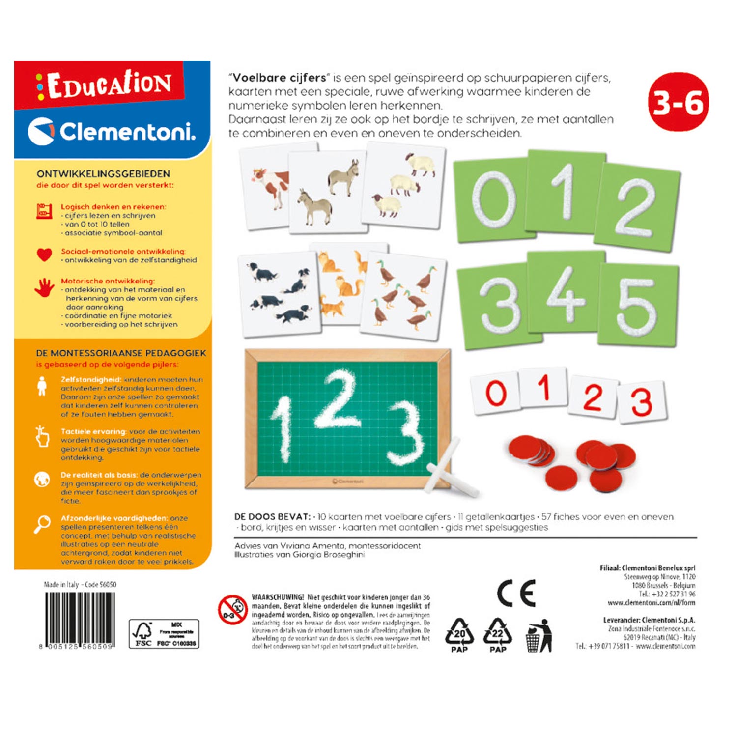 Clementoni Education Montessori gefühlte Zahl