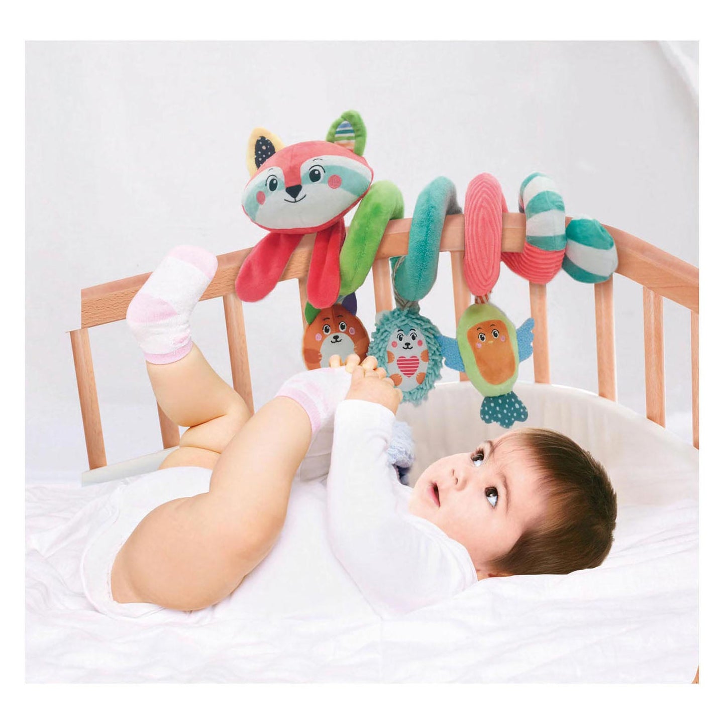 Clementoni Baby weicher Aktivität Spiralwaschbär
