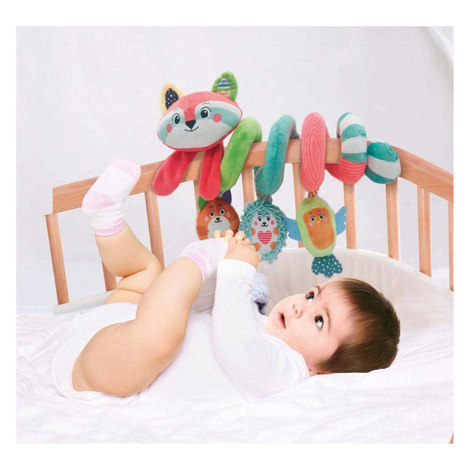 Clementoni Baby weicher Aktivität Spiralwaschbär