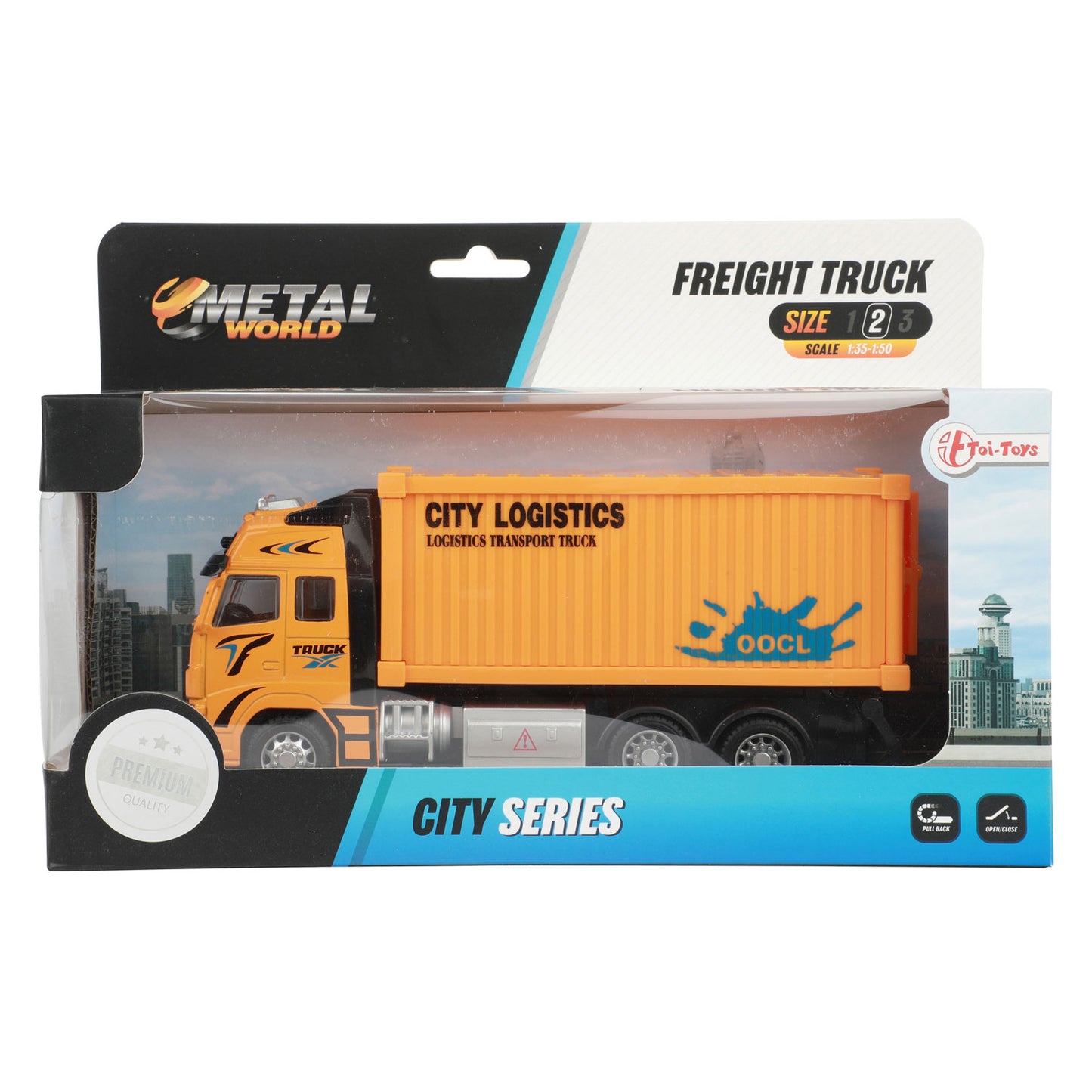 Metall-Rückzug-Container-LKW 1:38
