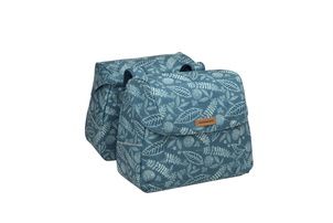 Neue Looxs Joli Doppelfahrradbeutel, Wasserretotend, 37L, Waldblau