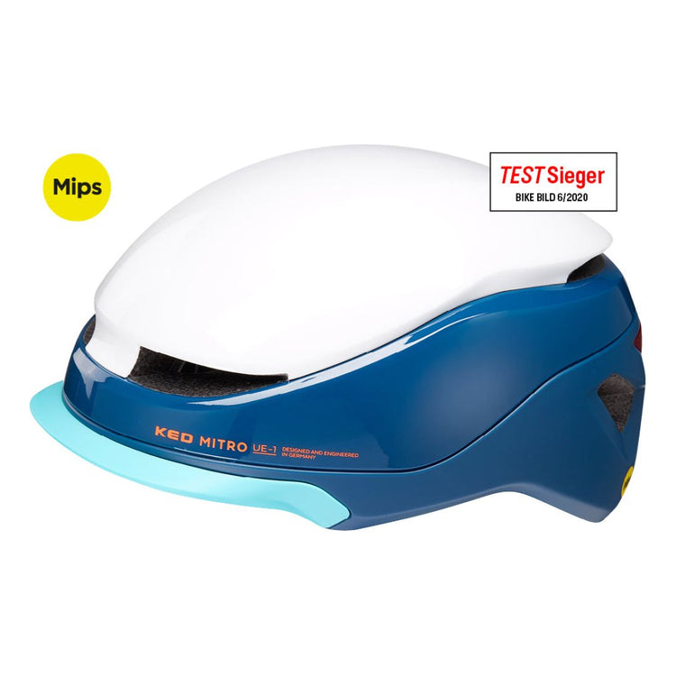 Fahrradhelm KED Mitro UE-1 M (52-58cm) - Blau Weiß