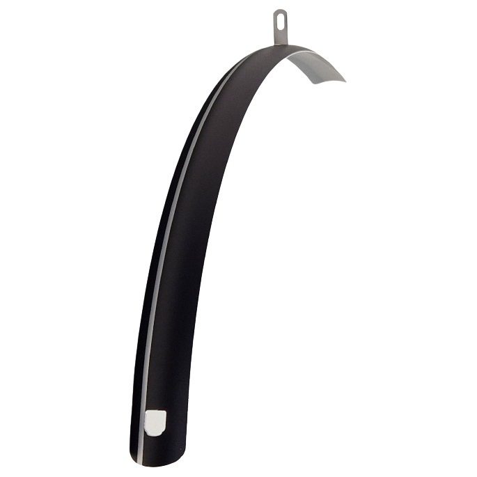 SKS Front Fender 28 Zoll Kunststoff 40 mm Matt Schwarz Silberverkleidung