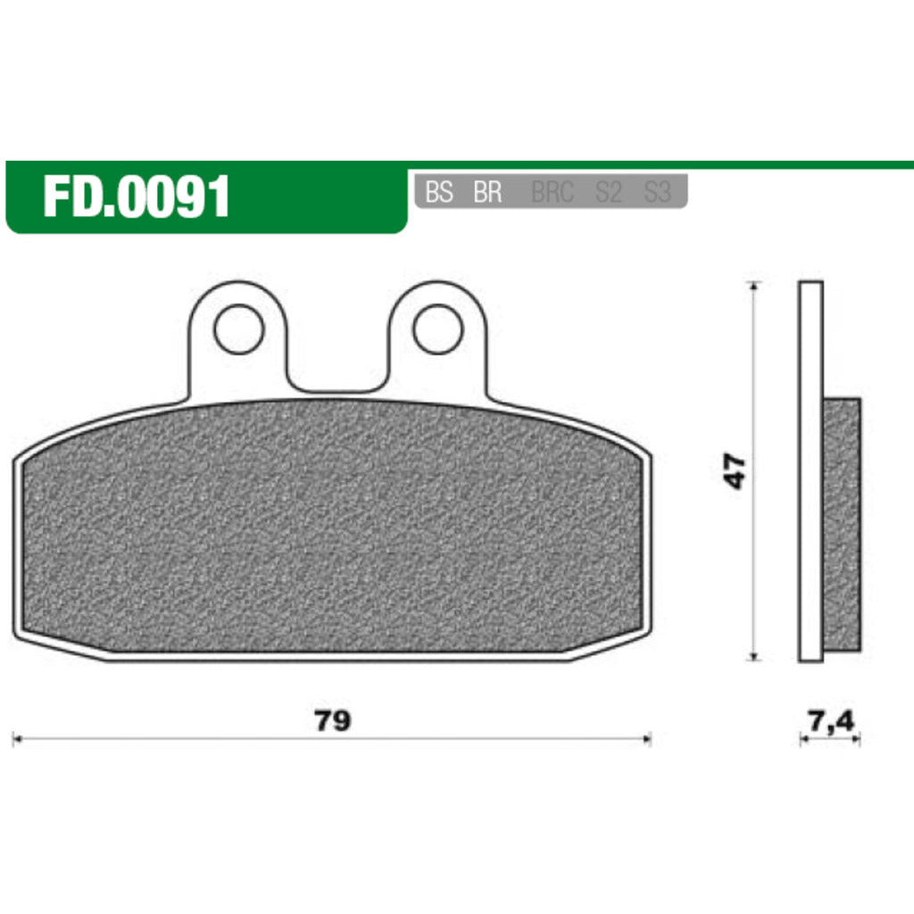 NEWFRen Bremsblock Set FD0091