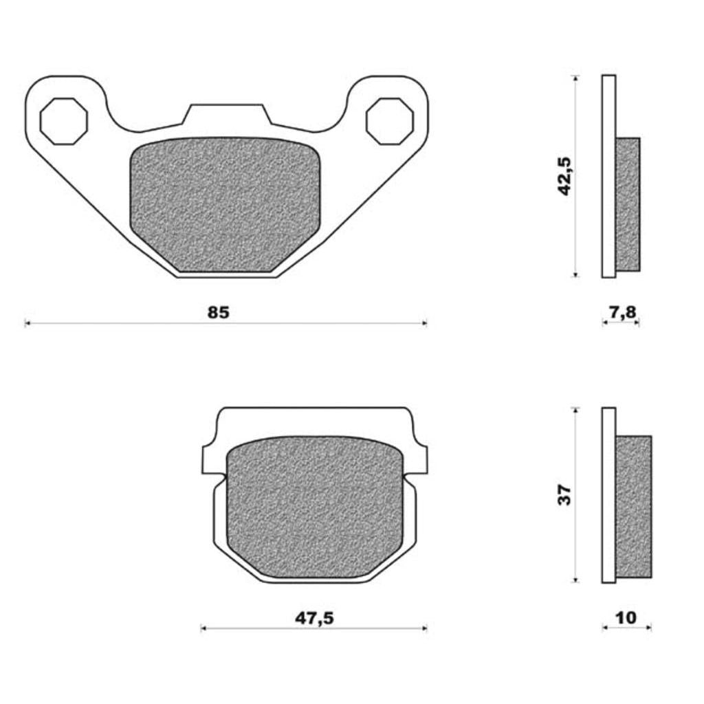 NEWFRen Bremsblock Set FD0226