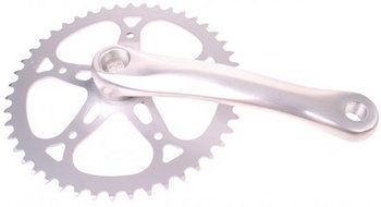 CRANKSET 46T 170 MM Stahl Silber