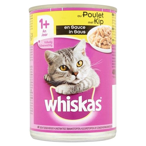 Whiskas Blik Erwachsene Brügs in Saushähnchen