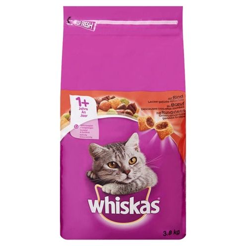 Whiskas trockener achsener Rindfleisch
