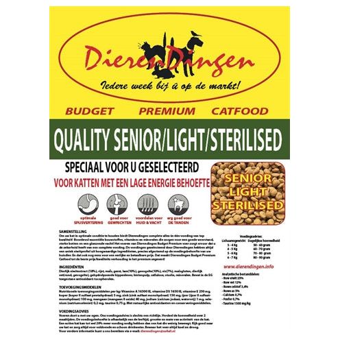 Budget Premium Catfood Quality Senior Light Sterilized