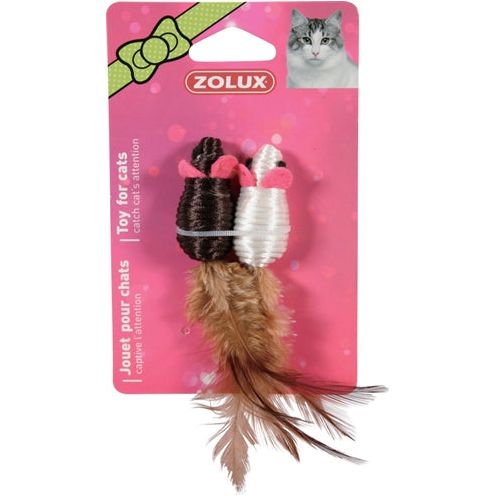 Zolux -Maus -Duo Schwarz Weiß