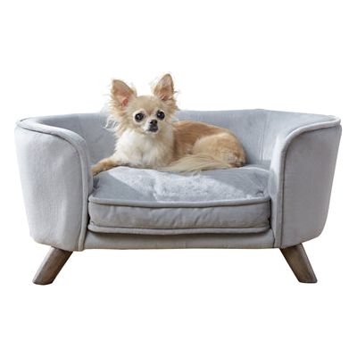 Verzaubertes Haustier Enchanted Hundekorb Sofa Romy Gray